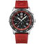 ߥΥå  ӻ ꡼ Men's Swiss Chronograph Pacific Diver Red Rubber Strap Watch 44mm No Color