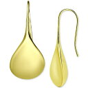 Wj xj[j fB[X sAXCO ANZT[ Polished Teardrop Drop Earrings, Created for Macy's Gold Over Silver