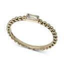 AW[ Y O ANZT[ White Topaz Polished Band in 14k Gold White Topaz