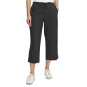 ダナ キャラン ニューヨーク レディース カジュアルパンツ ボトムス Pull-On Wide-Leg Pants Black