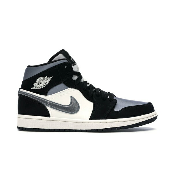 Jordan ジョーダン メンズ スニーカー 【Jordan 1 Mid Satin Grey Toe】 サイズ US_11.5(29.5cm) Black/Smoke Grey-Sail