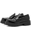 バガボンド レディース スリッポン・ローファー シューズ Vagabond Cosmo 2 Leather Chunky Loafer Black