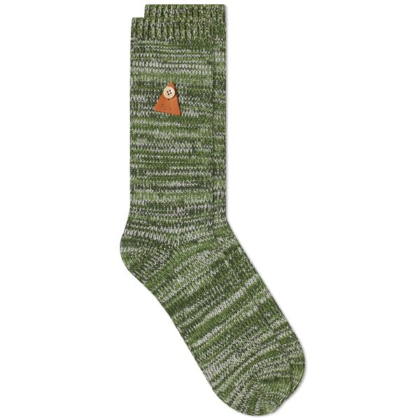 tH[N Y C A_[EFA Folk Textured Socks Green