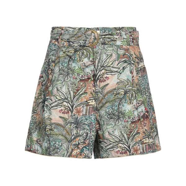 【送料無料】 チュフィ レディース カジュアルパンツ ボトムス Shorts & Bermuda Shorts Sage green