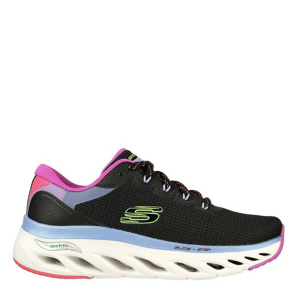 【送料無料】 スケッチャーズ レディース スニーカー シューズ Skechers Arch Fit Glide-Step Highlighter Trainers Black