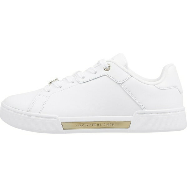 【送料無料】 トミー ヒルフィガー レディース スニーカー シューズ COURT SNEAKER GOLDEN TH White