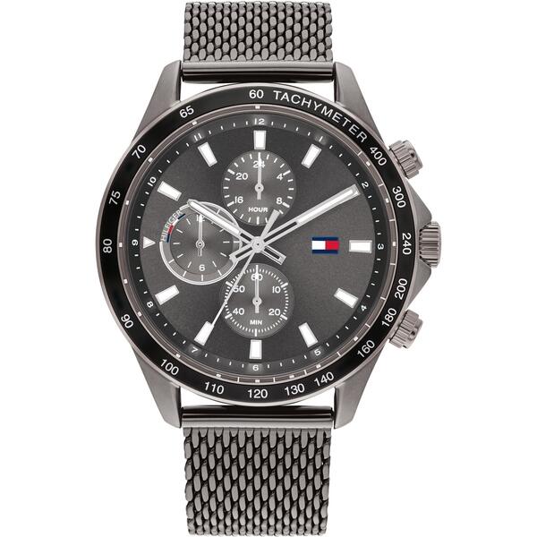 【送料無料】 トミー ヒルフィガー レディース 腕時計 アクセサリー Tommy Hilfiger mens mesh strap watch Grey