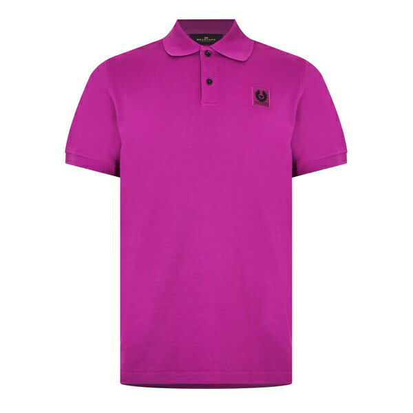 yz xX^bt Y |Vc gbvX Short Sleeve Polo Shirt Purple SMU