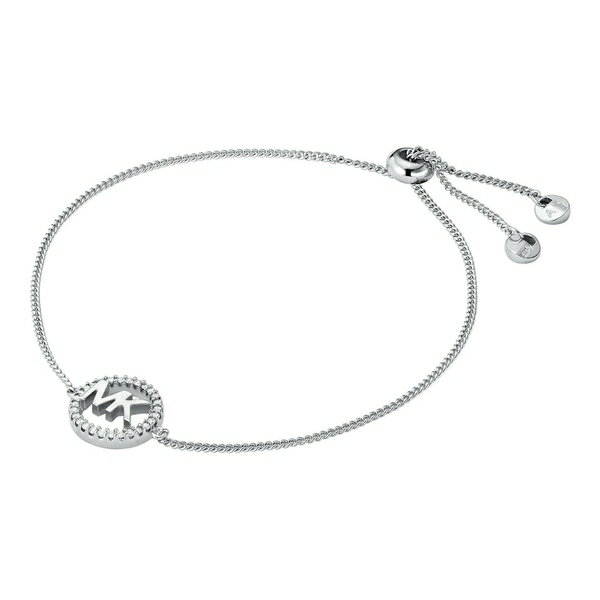 【送料無料】 マイケルコース レディース ブレスレット・バングル・アンクレット アクセサリー Logo Charm Bracelet Silver 040