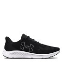 【送料無料】 アンダーアーマー レディース ランニング スポーツ Charged Pursuit 3 Big Logo Running Shoes Black/White