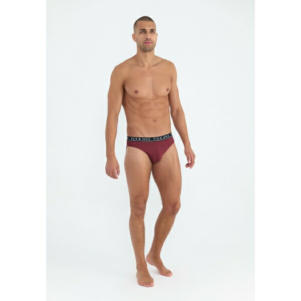 ピア ワン メンズ サンダル シューズ 5 PACK - Briefs - light grey/bordeaux/dark blue