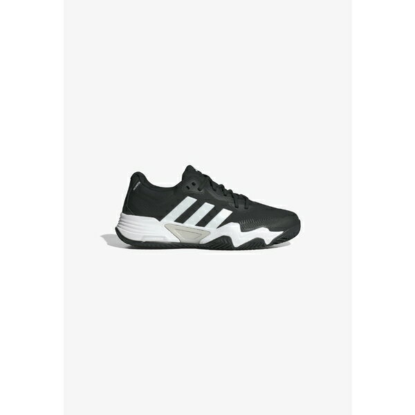 アディダス メンズ バスケットボール スポーツ SOLEMATCH CONTROL 2.0 CLAY TENNIS - Clay court tennis shoes - core black/metalic/cloud white