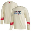 アディダス 【送料無料】 アディダス メンズ パーカー・スウェットシャツ アウター Washington Capitals adidas AEROREADYPullover Sweater Cream