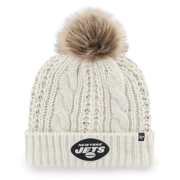 tH[eB[Zu fB[X Xq ANZT[ New York Jets '47 Women's Meeko Cuffed Knit Hat Cream