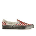 Vans バンズ メンズ スニーカー 【Vans Vault UA OG Classic Slip-On LX】 サイズ US_11.5(29.5cm) Stressed Red Checkerboard