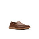 クラークス メンズ スリッポン・ローファー シューズ Men's Collection Flexway Step Slip On Shoes Light Bro...