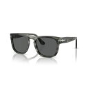 ペルソル レディース サングラス&アイウェア アクセサリー Unisex Elio Sunglasses PO3333S Striped Gray