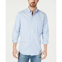 クラブルーム メンズ シャツ トップス Men 039 s Solid Stretch Oxford Cotton Shirt, Created for Macy 039 s Lupine Blue