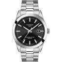 eB\bg Y rv ANZT[ Men's Swiss Automatic T-Classic Gentleman Powermatic 80 Silicium Stainless Steel Bracelet Watch 40mm Silver