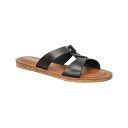 xB[^ fB[X T_ V[Y Women's Dov-Italy Slide Sandals Black Leather