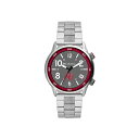 RrA Y rv ANZT[ Men's Outbacker Oklahoma Stainless Steel Bracelet Watch 45mm Silver