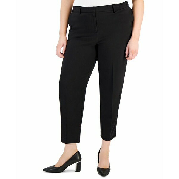 タハリエーエスエル レディース カジュアルパンツ ボトムス Plus Size Shannon Mid-Rise Ankle Pants Black 1