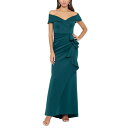 エスケープ レディース ワンピース トップス Scuba Off-The-Shoulder Gown Hunter