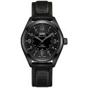 n~g Y rv ANZT[ Men's Swiss Automatic Khaki Field Black Rubber Strap Watch 42mm H70695735 Black