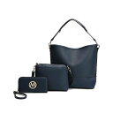 MKFRNV Y z ANZT[ Ultimate Hobo Bag with Pouch Wallet by Mia K. Navy blue