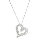 tH[Go[ OE _CY fB[X lbNXE`[J[Ey_ggbv ANZT[ Lab Grown Diamond Double Heart Pendant Necklace (1 ct. t.w.) in Sterling Silver, 16