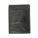 fV Y z ANZT[ Men's Front Pocket with Magnetic Money Clip Wallet Charcoal