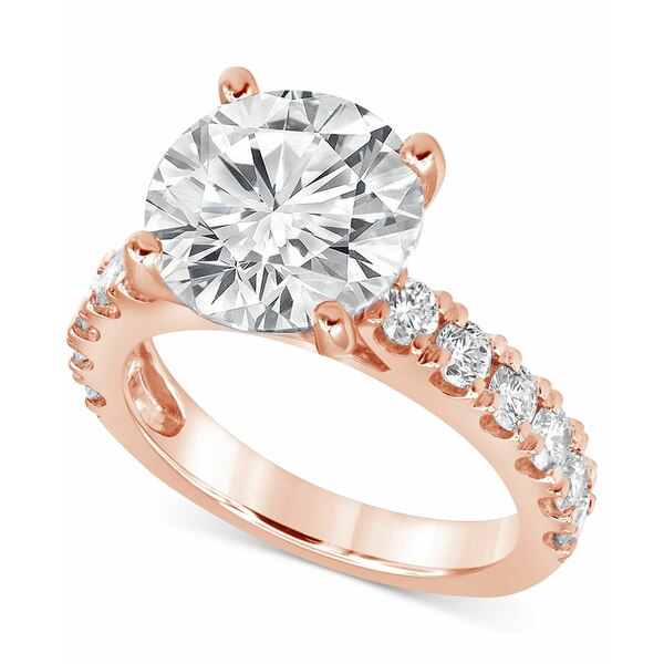 バッジェリーミシュカ メンズ リング アクセサリー Certified Lab Grown Diamond Engagement Ring (6 ct. t.w.) in 14k Gold Rose Gold