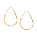 ラッキーブランド メンズ ピアス・イヤリング アクセサリー Gold-Tone Threader Hoop Earrings Gold