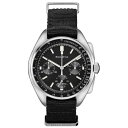 uo Y rv ANZT[ Men's Chronograph Lunar Pilot Archive Series Black Polyester Strap Watch 45mm Black