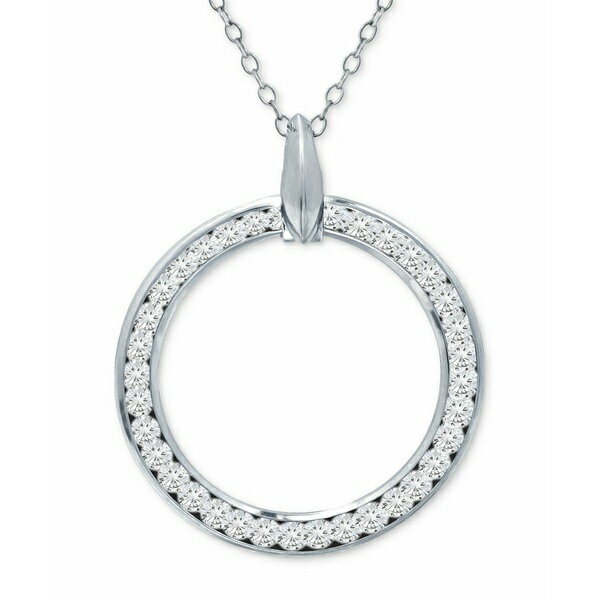 Wj xj[j fB[X lbNXE`[J[Ey_ggbv ANZT[ Cubic Zirconia Open Circle Pendant Necklace, 16