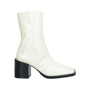 【送料無料】 ジル・サンダー レディース ブーツ シューズ Ankle boots White