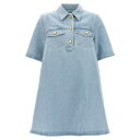 ガニー レディース ポロシャツ トップス Denim Mini Dress Light Blue