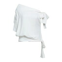 【送料無料】 マイケル コース レディース カットソー トップス Tops White