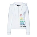 【送料無料】 ラブ モスキーノ レディース パーカー・スウェットシャツ アウター Sweatshirts White