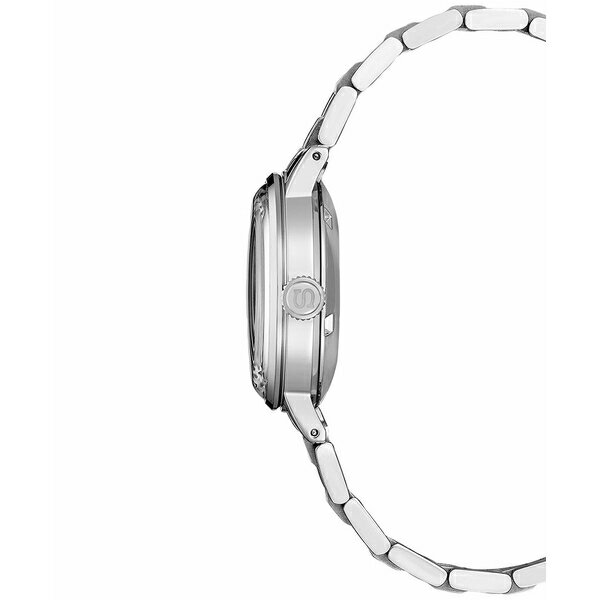  ǥ ӻ ꡼ Women's Automatic Presage Diamond (1/10 ct. t.w.) Stainless Steel Bracelet Watch 30mm Light Blue