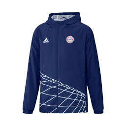 アディダス レディース ジャケット＆ブルゾン アウター Men's Blue Bayern Munich Graphic Raglan Full-Zip Windbreaker Jacket Blue