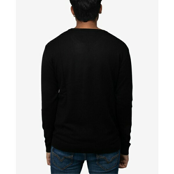 å쥤 ǥ ˥å&  Men's Basic Crewneck Pullover Midweight Sweater Black