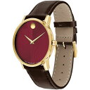 モバド モバド レディース 腕時計 アクセサリー Men's Museum Classic Swiss Quartz Brown Leather Watch 40mm Brown