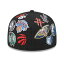 ニューエラ レディース 帽子 アクセサリー Men's Black 2024 NBA All-Star Game Allover Logos 59FIFTY Fitted Hat Black