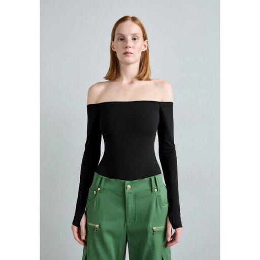 アリス アンド オリビア レディース Tシャツ トップス Long sleeved top - black アリス アンド オリビア レディース Tシャツ トップス Long sleeved top - black