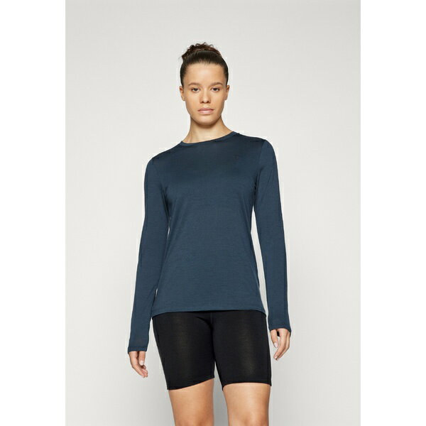フェールラーベン レディース Tシャツ トップス ABISKO - Long sleeved top - dark navy