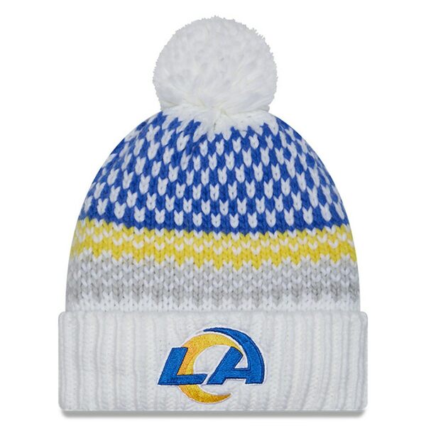 ■ブランド New Era (ニューエラ)■商品名 Los Angeles Rams New Era Women's 2023 Sideline Cuffed Knit Hat with Pom■こちらの商品は米国・ヨーロッパからお取り寄せ商品となりますので、 お届けまで10日〜2週間前後お時間頂いております。 ■各ブランド・商品・デザインによって大きな差異がある場合がございます。 ■あくまで平均的なサイズ表ですので、「参考」としてご利用ください。 ■店内全品【送料無料】です！（※沖縄・離島は別途送料3,300円がかかります）