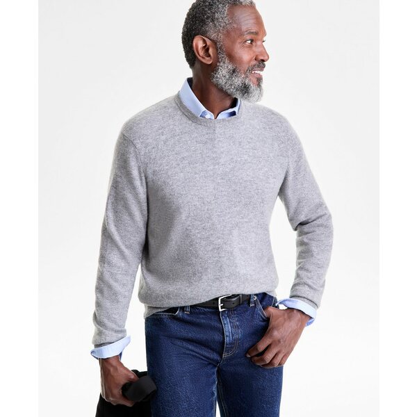 クラブルーム メンズ ニット&セーター アウター Men's Crewneck 100% Cashmere Sweater, Macy's Exclus..
