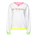 【送料無料】 モスキーノ レディース パーカー・スウェットシャツ アウター Sweatshirts White