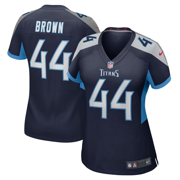 ナイキ レディース ユニフォーム トップス Mike Brown Tennessee Titans Nike Women's Game Jersey Navy